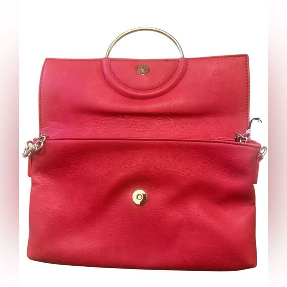 Emperia Elegant Red Clutch Bag. Vegan Leather. NWT - Picture 5 of 10